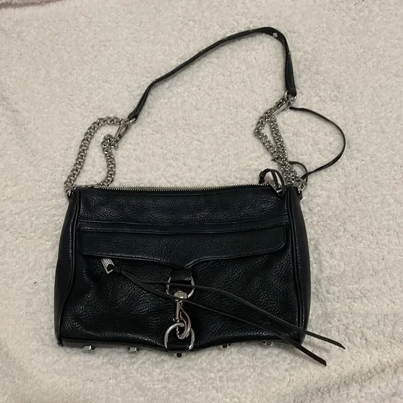 Rebecca Minkoff Mac Crossbody Black Leather Bag - Picture 2 of 6